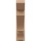 Ekena Millwork 7 1/2-in W x 30-in D x 30-in H Balboa Slat Rough Cedar Woodgrain TimberThane Outlooker, Primed Tan OUTUR075X30X30BOA24RCPR - alternate 3